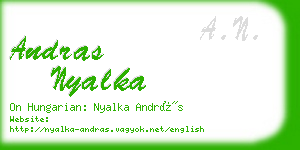andras nyalka business card